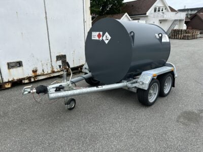 1000 Liter Diesel tank på tilhenger