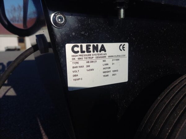 Clena dieselfyrt vannvarmer for høytrykkspylere