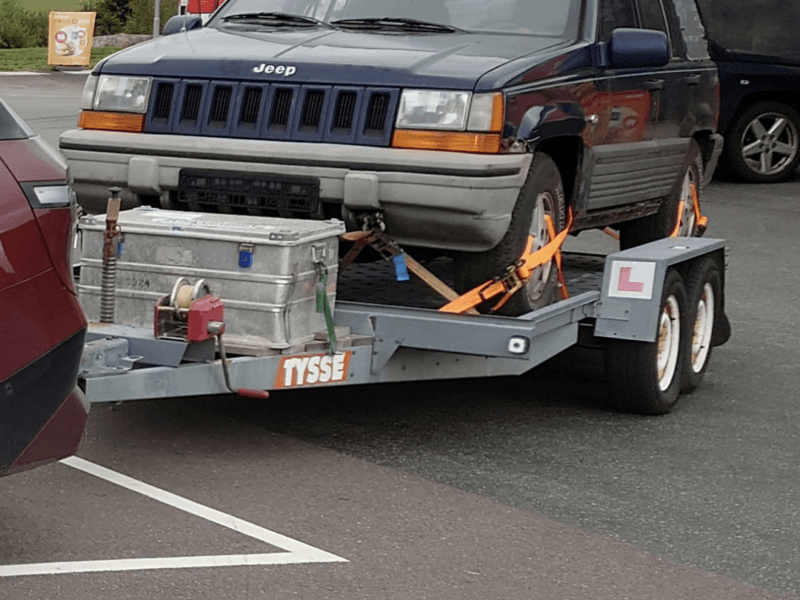 Stor tilhenger/Biltransporter/maskin henger